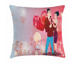 Afro Haired Cupid Pillow Cover