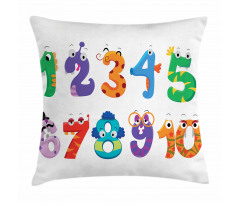 Math Funny Characters Pillow Cover