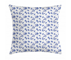 Early Purple Orchids Pillow Cover