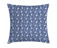 Chinese Porcelain Motif Pillow Cover
