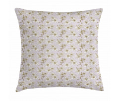 Freesia Flower Print Pillow Cover