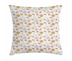 Spring Themed Foliage Pillow Cover