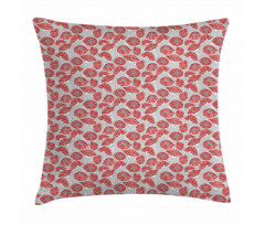 Poppy Petals Polka Dots Pillow Cover