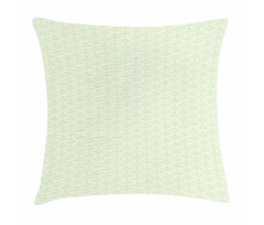 Green Arcs of Stars Pillow Cover