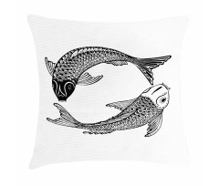 Japanese Carps Love Pillow Cover