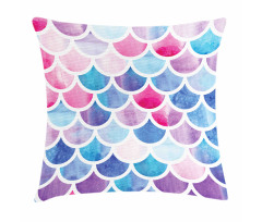 Pastel Mermaid Pattern Pillow Cover