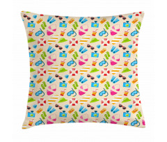 Vacation Elements Pillow Cover