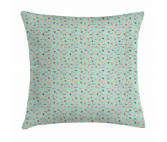 Waffle Cone Ice Cream Pillow Cover