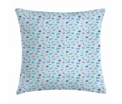 Aquatic Beach Pillow Cover