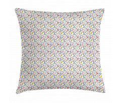 Colorful Bowties Doodle Pillow Cover