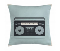 1980s Boombox Image Pillow Cover