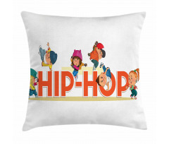Hip Hop Moonwalk Dance Pillow Cover