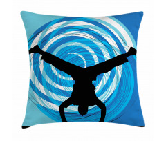 Head Spin on the Floor Pillow Cover