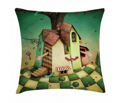 Fairy Tale Wonderland Pillow Cover