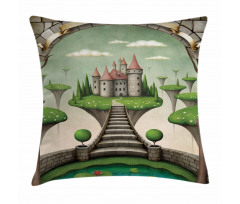 Boho Castle and Meadows Pillow Cover
