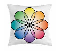 Flower of Life Motif Pillow Cover