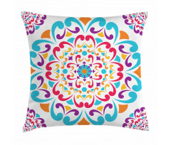 Colorful Swirls Pillow Cover