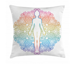 Yoga Outline Pillow Cover
