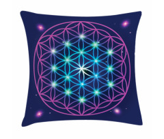 Ombre Flower of Life Pillow Cover