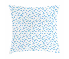 Aquatic Watercolor Motif Pillow Cover