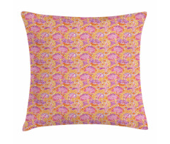 Fantasy Oriental Flowers Pillow Cover