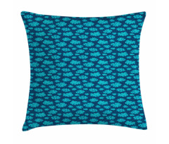 Clouds and Snowflakes Pillow Cover