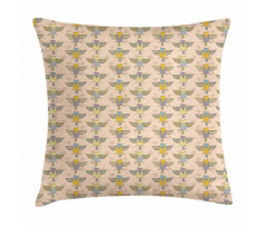 Multilayer Winged Birds Pillow Cover