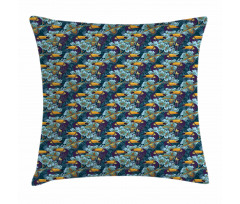 Keel-Billed Toucan Bird Pillow Cover