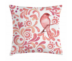 Salmon Colored Pattern Pillow Cover