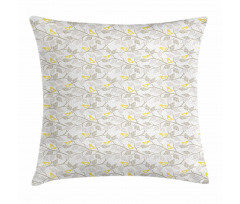 Abstract Lobed Leaves Pillow Cover
