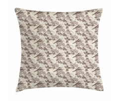 Ruby-Throated Hummingbird Pillow Cover