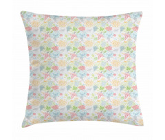 Damask Spring Pattern Pillow Cover