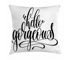 Calligraphy Font Pillow Cover