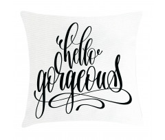 Calligraphy Font Pillow Cover