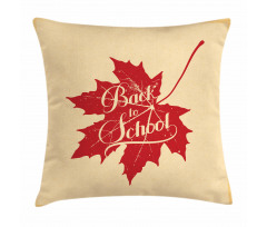 Back to School Autumn Pillow Cover