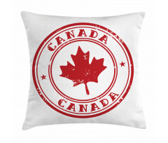 Rubber Stamp Design Pillow Cover