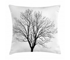 Barren Maple Tree Pillow Cover