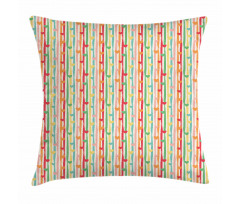 Hearts on Stripes Pillow Cover