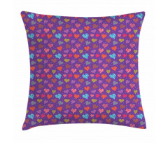 Colorful Romantic Pattern Pillow Cover
