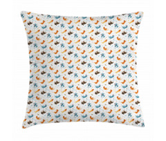 Hungry Funny Flying Dogs Pillow Cover