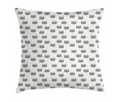 Hipster Kitties Glasses Pillow Cover