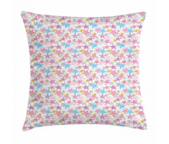 Watercolor Dots Stripes Pillow Cover
