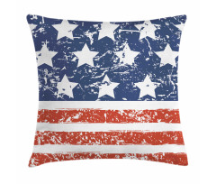 Flag with Grunge Effect Pillow Cover