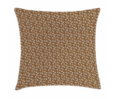 Cocoa Beans Leaves Pillow Cover