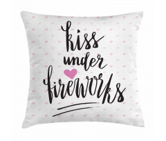 Hearts and Lipstick Pillow Cover