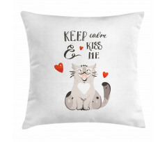 Cartoon Cat Pillow Cover