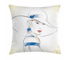 Fashion Sketch Pillow Cover