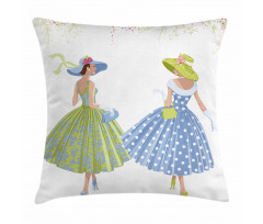 Dressed 2 Women Pillow Cover