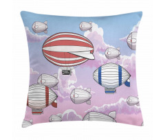 Zeppelins in the Sky Pillow Cover