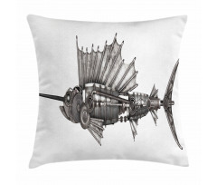 Robot Sailfish Animal Pillow Cover